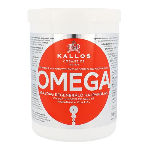 Maska za lase Kallos Cosmetics Omega 1000 ml