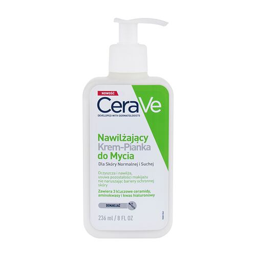 Čistilna krema CeraVe Facial Cleansers Hydrating Cream-to-Foam 236 ml