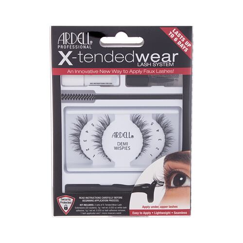 Umetne trepalnice Ardell X-Tended Wear Lash System Demi Wispies 1 kos Black