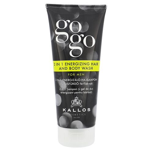 Gel za prhanje Kallos Cosmetics Gogo 2 in 1 Energizing Hair And Body Wash 200 ml poškodovana embalaža