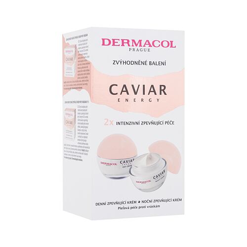 Dnevna krema za obraz Dermacol Caviar Energy Duo Pack 50 ml Seti