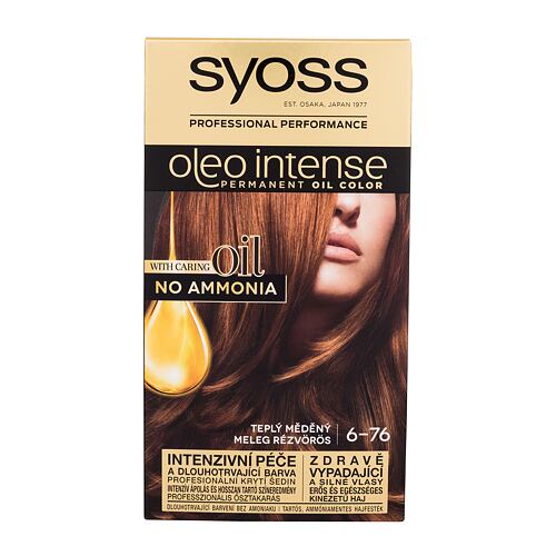 Barva za lase Syoss Oleo Intense Permanent Oil Color 50 ml 6-76 Warm Copper