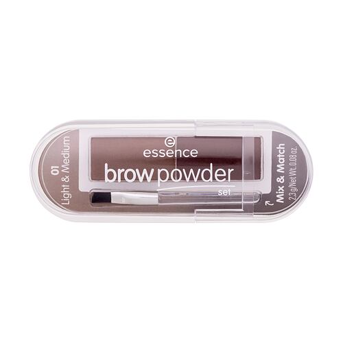 Puder za obrvi Essence Brow Powder Set 2,3 g 01 Light & Medium