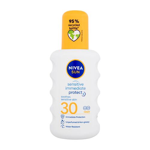 Zaščita pred soncem za telo Nivea Sun Sensitive Immediate Protect+ SPF30 200 ml