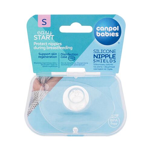 Prsne blazinice Canpol babies Easy Start Silicone Nipple Shields S 2 kos