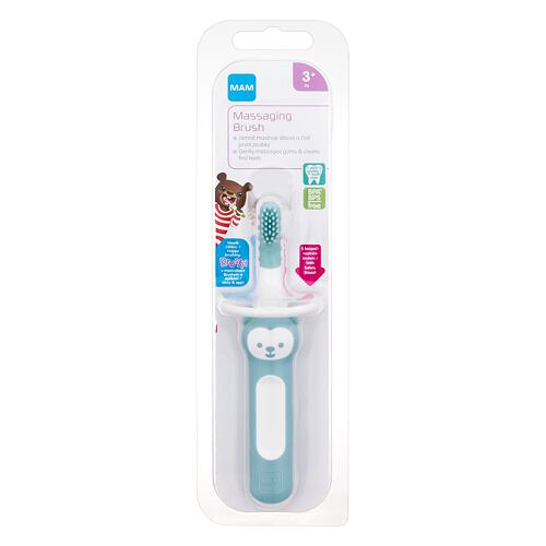 Zobna ščetka MAM Baby´s Brush Massaging Brush 3m+ Turquoise 1 kos