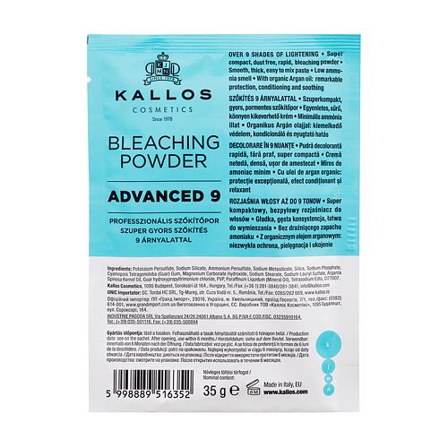 Barva za lase Kallos Cosmetics KJMN Advanced 9 Bleaching Powder 35 g