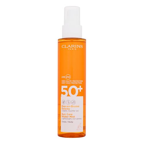 Zaščita pred soncem za telo Clarins Sun Care Water Mist SPF50+ 150 ml