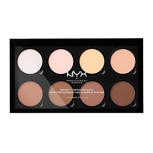 Paletka za konturing NYX Professional Makeup Highlight & Contour PRO 21,6 g Nude