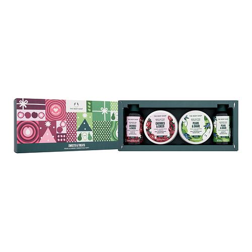 Gel za prhanje The Body Shop Sweets & Treats Pear & Cherry Essentials Gift 60 ml Seti