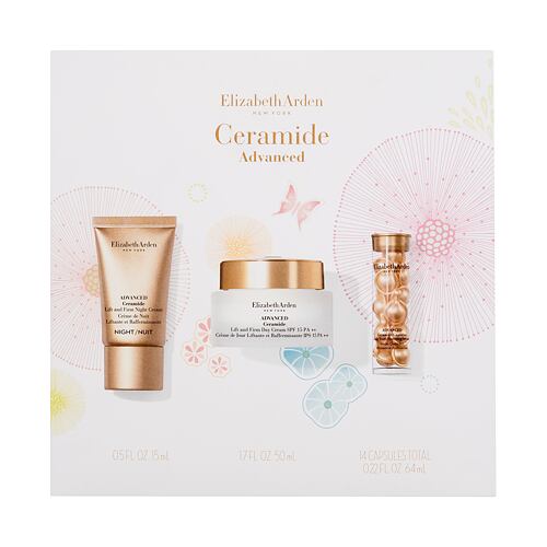 Dnevna krema za obraz Elizabeth Arden Ceramide Advanced Lift & Firm Youth Restoring Solutions 50 ml Seti