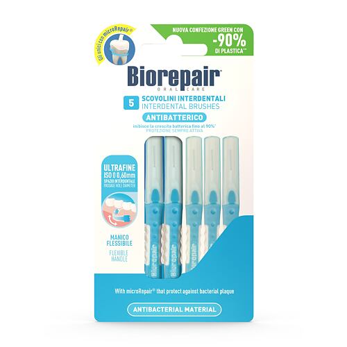 Medzobna ščetka Biorepair Antibacterial Interdental Brush Super Fine 0,60 mm 5 kos