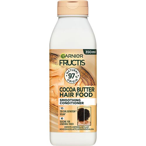 Balzam za lase Garnier Fructis Hair Food Cocoa Butter Smoothing Conditioner 350 ml