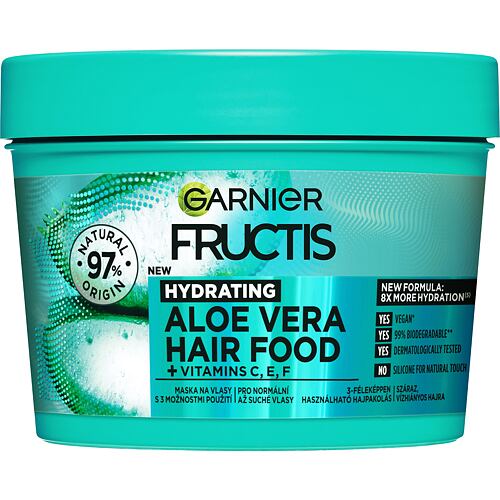 Maska za lase Garnier Fructis Hair Food Aloe Vera Hydrating Mask 400 ml