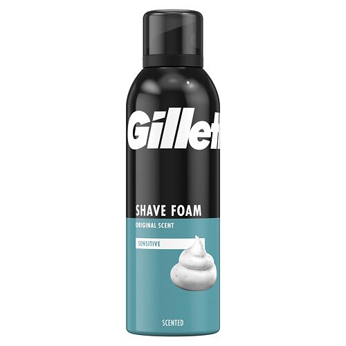 Pena za britje Gillette Shave Foam Original Scent Sensitive 200 ml