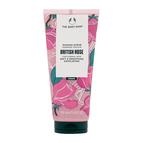 Piling za telo The Body Shop British Rose Shower Scrub 200 ml