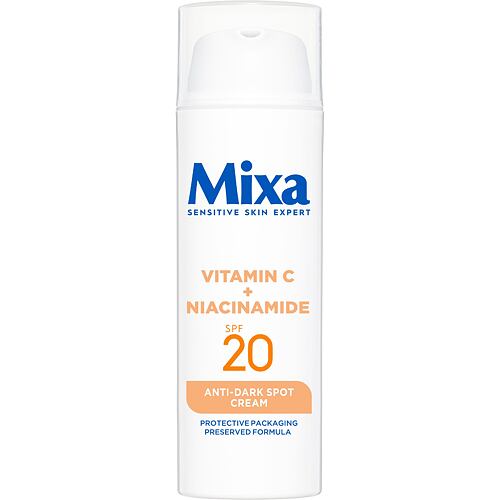 Dnevna krema za obraz Mixa Vitamin C + Niacinamide Anti-Dark Spot Cream SPF20 50 ml