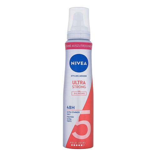 Oblikovanje pričeske Nivea Ultra Strong Styling Mousse 150 ml