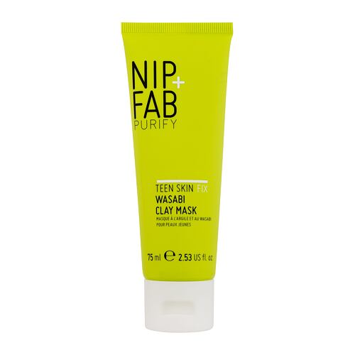 Maska za obraz NIP+FAB Purify Teen Skin Fix Wasabi Clay Mask 75 ml