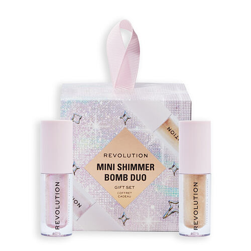 Glos za ustnice Makeup Revolution London Mini Shimmer Bomb Duo 1,4 ml Seti