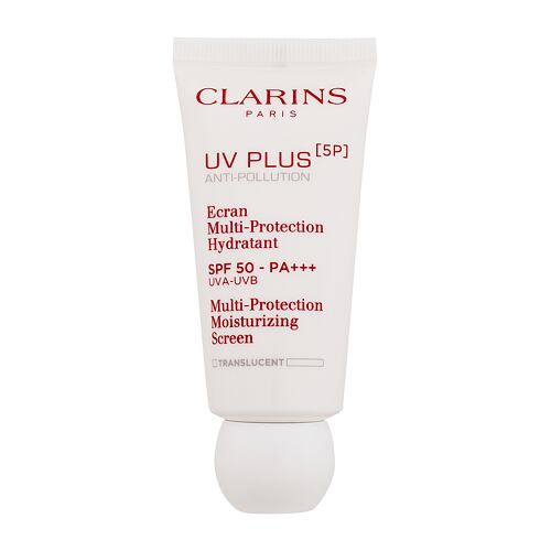 Dnevna krema za obraz Clarins UV Plus 5P Multi-Protection Moisturizing Screen SPF50 30 ml Translucent