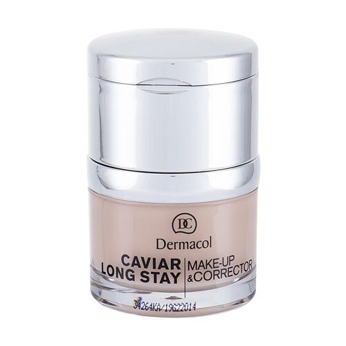 Puder Dermacol Caviar Long Stay Make-Up & Corrector 30 ml 1 Pale