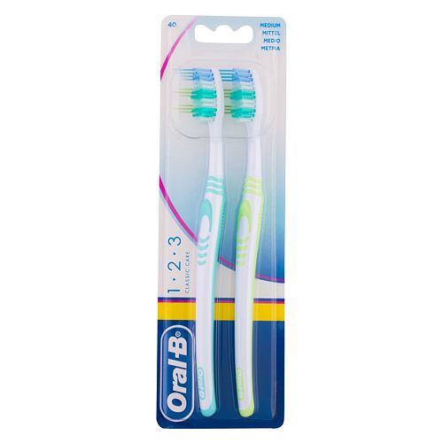 Zobna ščetka Oral-B 1-2-3 Classic Medium 2 kos