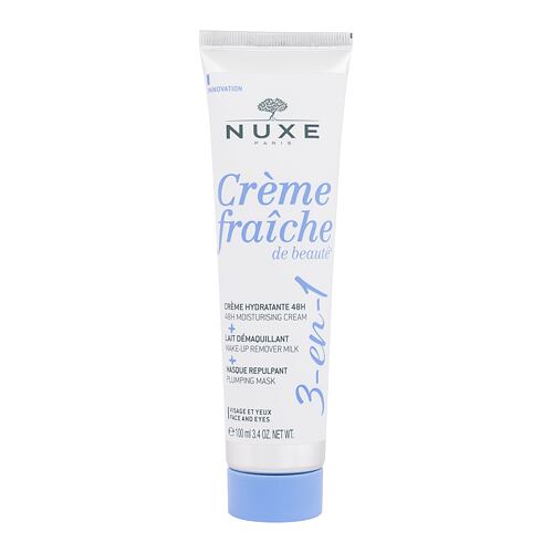 Dnevna krema za obraz NUXE Creme Fraiche de Beauté 3-In-1 Cream & Make-Up Remover & Mask 100 ml