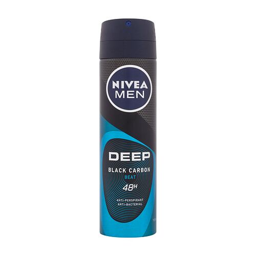 Antiperspirant Nivea Men Deep Black Carbon Beat 48H 150 ml