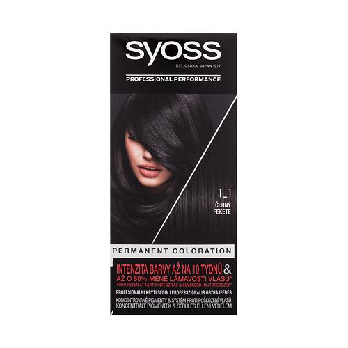 Barva za lase Syoss Permanent Coloration 50 ml 1-1 Black