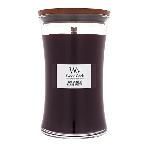 Dišeča svečka WoodWick Black Cherry 610 g poškodovana embalaža