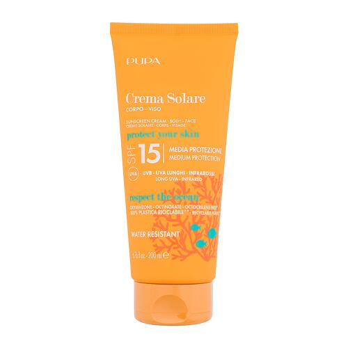 Zaščita pred soncem za telo Pupa Sunscreen Cream SPF15 200 ml