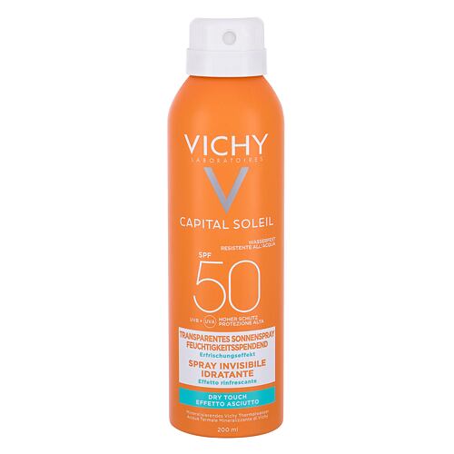 Zaščita pred soncem za telo Vichy Capital Soleil Invisible Hydrating Mist SPF50 200 ml poškodovana steklenička