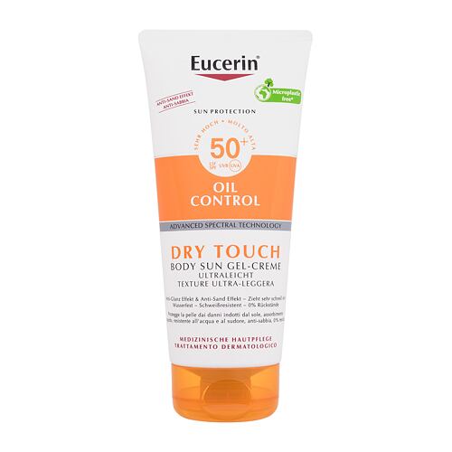 Zaščita pred soncem za telo Eucerin Sun Oil Control Dry Touch Body Sun Gel-Cream SPF50+ 200 ml