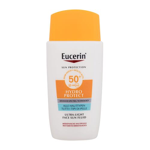 Zaščita pred soncem za obraz Eucerin Sun Hydro Protect Ultra-Light Face Sun Fluid SPF50+ 50 ml