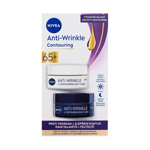 Dnevna krema za obraz Nivea Anti-Wrinkle + Contouring Duo Pack 50 ml Seti