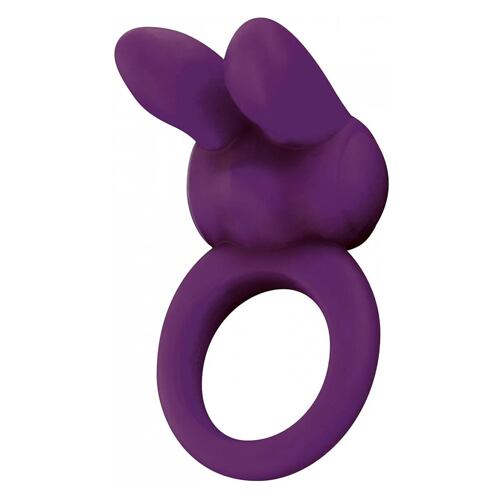 Erekcijski obroček ToyJoy Eos The Rabbit C-Ring Purple 1 kos