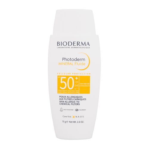 Zaščita pred soncem za obraz BIODERMA Photoderm Mineral Fluide SPF50+ 75 ml