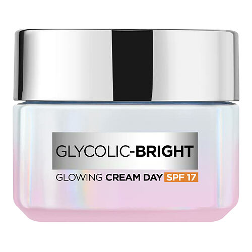 Dnevna krema za obraz L'Oréal Paris Glycolic-Bright Glowing Cream Day SPF17 50 ml