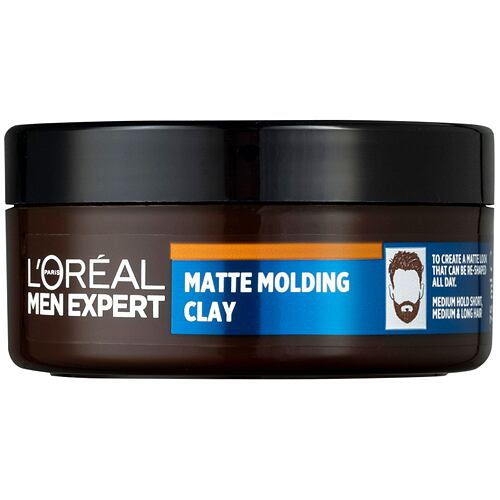 Krema za lase L'Oréal Paris Men Expert Barber Club Messy Hair Molding Clay 75 ml