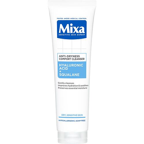 Čistilni gel Mixa Hyaluronic Acid + Squalane Anti-Dryness Comfort Cleanser 150 ml