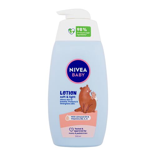 Losjon za telo Nivea Baby Soft & Light Lotion 500 ml