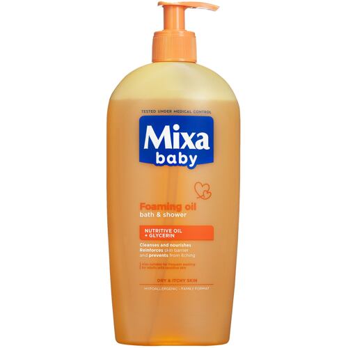 Oljni gel za prhanje Mixa Baby 400 ml