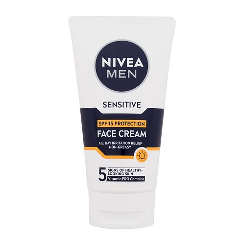 Dnevna krema za obraz Nivea Men Sensitive Face Cream SPF15 75 ml