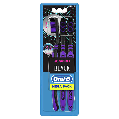 Zobna ščetka Oral-B Allrounder Black Medium 3 kos