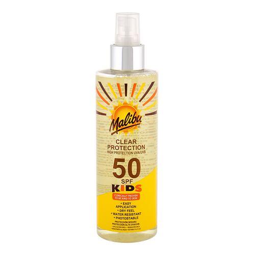 Zaščita pred soncem za telo Malibu Kids Clear Protection SPF50 250 ml