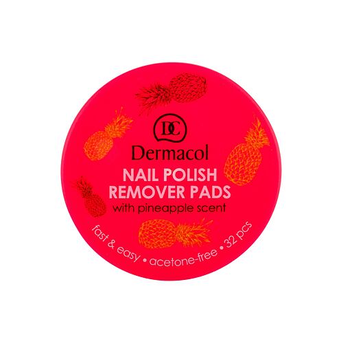 Odstranjevalec laka za nohte Dermacol Nail Polish Remover Pads 32 kos