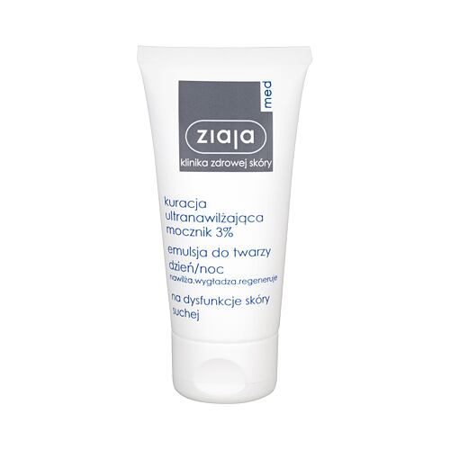 Dnevna krema za obraz Ziaja Med Ultra-Moisturizing With Urea Day & Night Emulsion 3% 50 ml