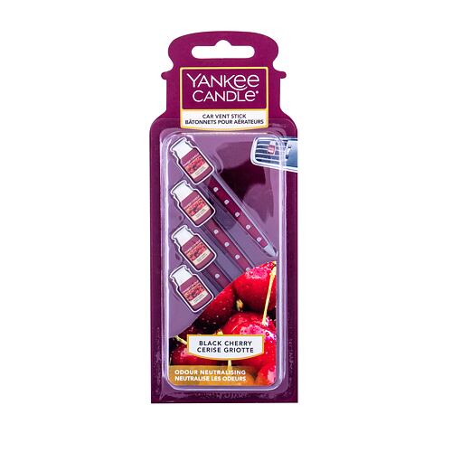 Osvežilci za vozilo Yankee Candle Black Cherry Vent Stick 4 kos