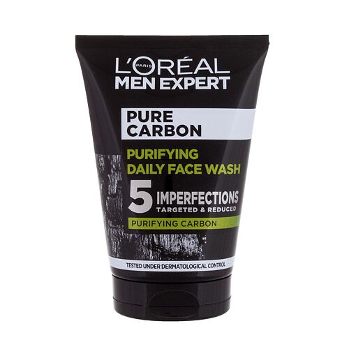 Čistilni gel L'Oréal Paris Men Expert Pure Carbon Purifying Daily Face Wash 100 ml